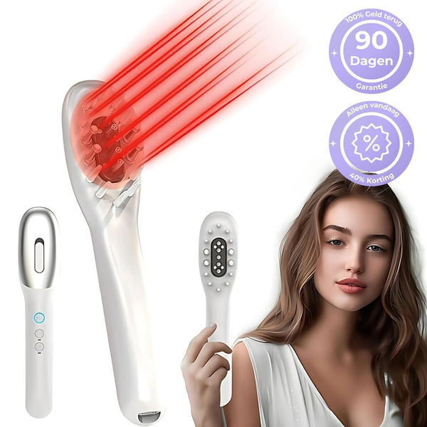 HairGlow 3in1 Haargroei Borstel